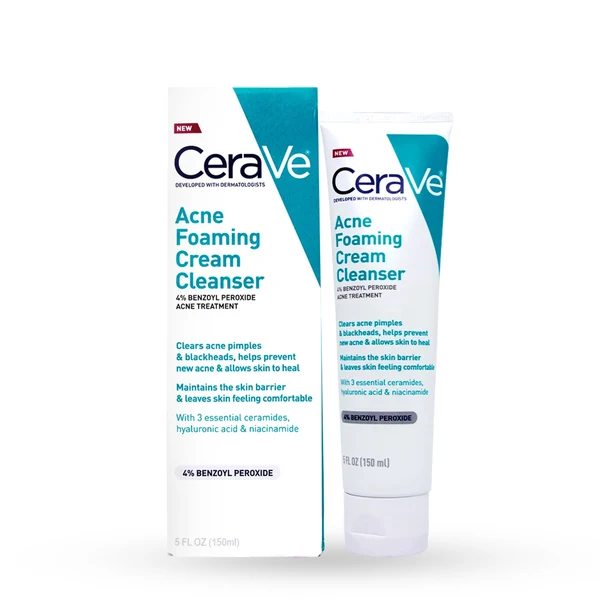 CeraVe Acne Foaming Cream Cleanser, 150ml