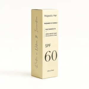 Majestic Her Radiance UV Shield SPF 60 – No White Cast, Made for Pakistan5