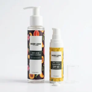 Skin Lime Clear Skin Combo - Cleanser + SPF 60 for Acne-Prone Skin