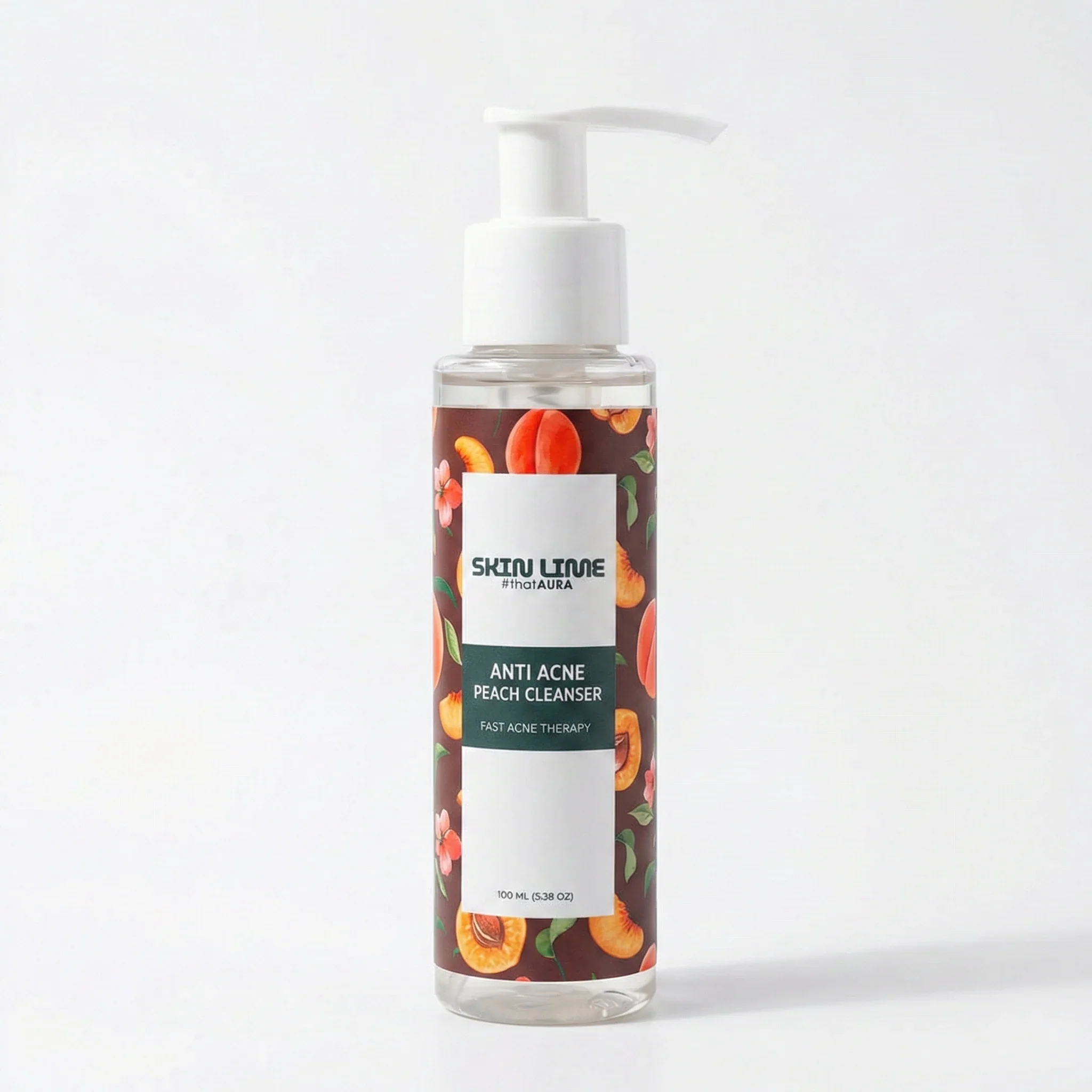 Skin Lime Anti Acne Peach Cleanser – Daily Acne Defence Gel Wash